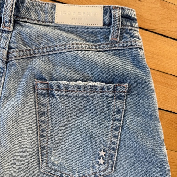 Icon Denim Los Angeles maxi front slit denim skirt - Picture 9 of 10